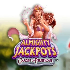 Almighty Jackpots: Garden of Persephone logo – Jackpots by Novomatic at Slota Casino