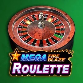 Mega Fire Blaze Roulette slot visual from Playtech available on slotacasinoo.ca