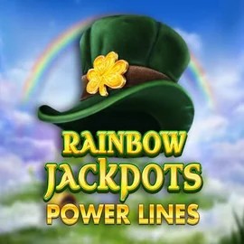 Official Jackpots logo: Rainbow Jackpots Power Lines by Red Tiger Gaming at Slota Casino